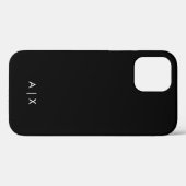 Einfaches Paar-Name monogrammiert Case-Mate iPhone Hülle (Rückseite (Horizontal))