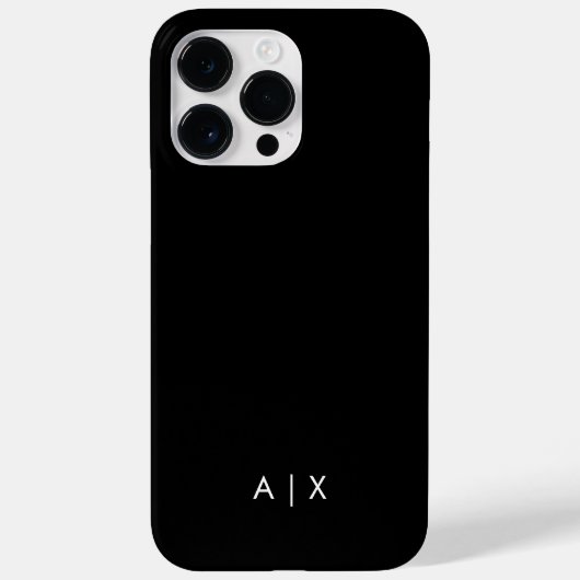 Einfaches Paar-Name monogrammiert Case-Mate iPhone Hülle (Rückseite)