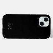 Einfaches Paar-Name monogrammiert Case-Mate iPhone Hülle (Rückseite (Horizontal))