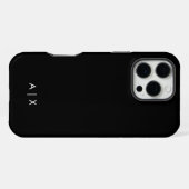 Einfaches Paar Name monogrammiert iPhone Hülle (Rückseite (Horizontal))