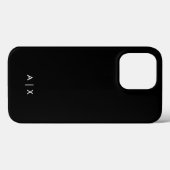 Einfaches Paarname monogrammiert Case-Mate iPhone Hülle (Rückseite (Horizontal))