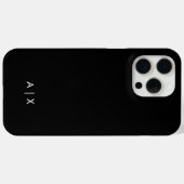 Einfaches Paarname monogrammiert Case-Mate iPhone Hülle (Rückseite (Horizontal))