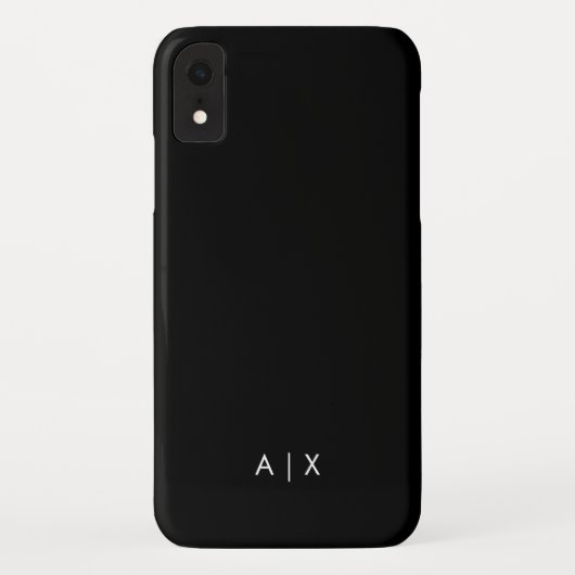 Einfaches Paarname monogrammiert Case-Mate iPhone Hülle (Rückseite)