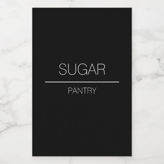 Einfaches Pantry-Label Lebensmitteletikett (Einzelnes Label)