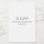 Einfaches Pantry-Label Lebensmitteletikett (Einzelnes Label)