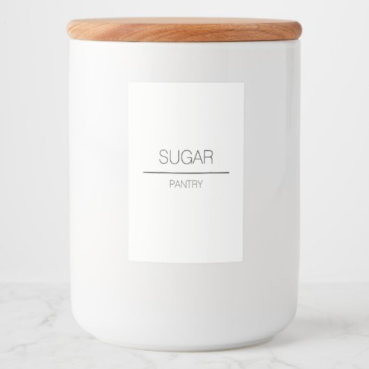 Einfaches Pantry-Label Lebensmitteletikett (Vorderseite)