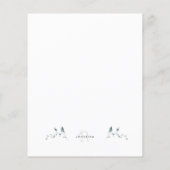 Einfaches Papier mit Blatt-Monogramm (Rückseite)