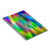 einfaches paralleles vertikales Linienmuster | ABS Notizblock (Rechte Seite)