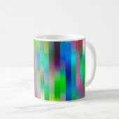 einfaches Parallellinienmuster | ABSTRAKT Kaffeetasse (VorderseiteRechts)