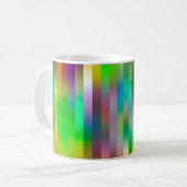 einfaches Parallellinienmuster | ABSTRAKT Kaffeetasse (Vorderseite Links)