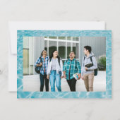 Einfaches Party Foto Abschluss Einladung (Rückseite)