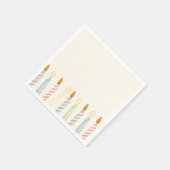 Einfaches Party für Geburtstage-Kerzen Serviette (Ecke)