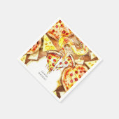 Einfaches Party Pizza Geburtstag Serviette (Ecke)