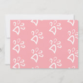 Einfaches Party zum Geburtstag Einladung (Rückseite)