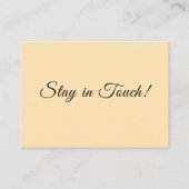 Einfaches Peach, das wir übertragen haben Änderung Begleitkarte (Rückseite)