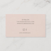 Einfaches Peachy mit Tastatur und Maus Visitenkarte (Rückseite)