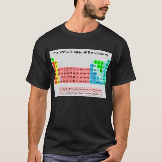 Einfaches Periodensystem (handgeschriebene Art) T-Shirt (Vorderseite)