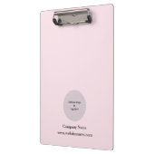 Einfaches Personalisiertes Baby-Pink Klemmbrett (Links)