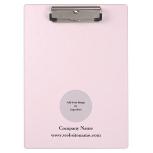 Einfaches Personalisiertes Baby-Pink Klemmbrett