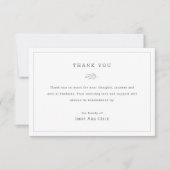 Einfaches Personalisiertes Beileid zum Beileid Dankeskarte (Vorderseite)