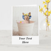 Einfaches Personalisiertes benutzerdefiniertes Fot Karte (Gelbe Blume)