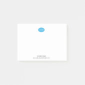 Einfaches, Personalisiertes Design Post-it Klebezettel (Vorderseite)