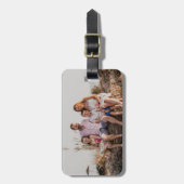 Einfaches Personalisiertes Foto Gepäckanhänger (Vorderseite vertikal)