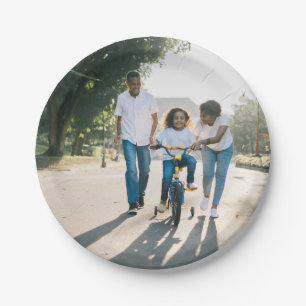 Einfaches Personalisiertes Foto Pappteller