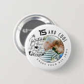 Einfaches personalisiertes Geburtstagsgeschenk für Button (Vorne & Hinten)