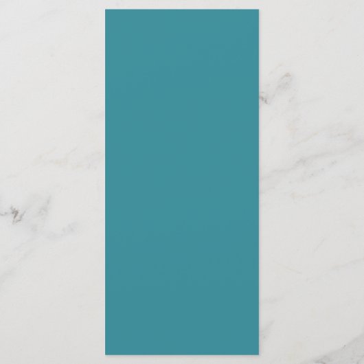 Einfaches Personalisiertes Hochzeitsessen Menükarte (Rückseite)