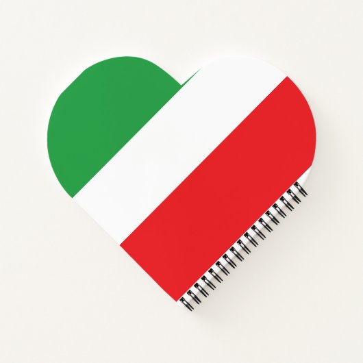 Einfaches Personalisiertes italienisches Flag-Note Notizblock (Rückseite)