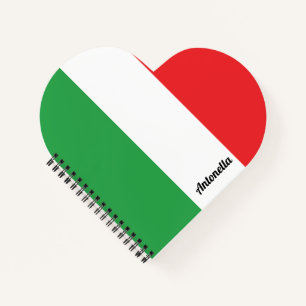 Einfaches Personalisiertes italienisches Flag-Note Notizblock