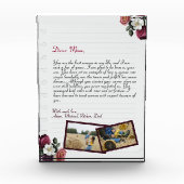 Einfaches, Personalisiertes Liebe-Letter Handgesch Fotoblock (Vorderseite)