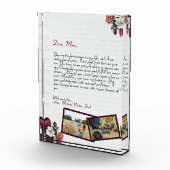 Einfaches, Personalisiertes Liebe-Letter Handgesch Fotoblock (Rechts)