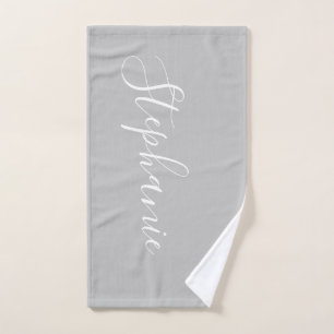 Einfaches personalisiertes Monogramm Handtuch