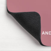 Einfaches personalisiertes Namensmonogramm | Elega Mousepad (Ecke)