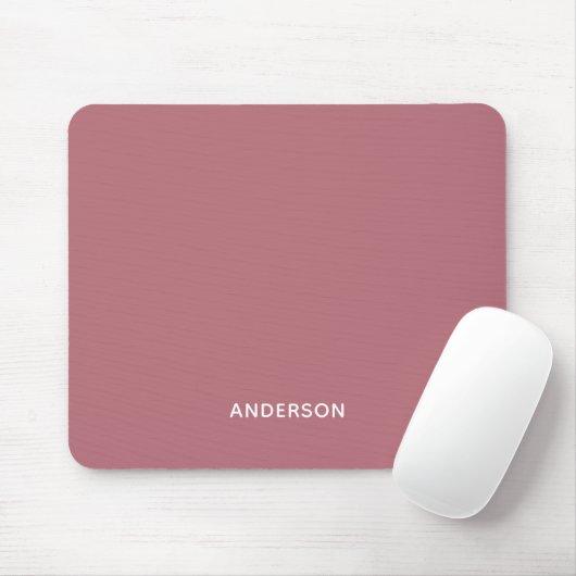 Einfaches personalisiertes Namensmonogramm | Elega Mousepad (Mit Mouse)