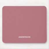 Einfaches personalisiertes Namensmonogramm | Elega Mousepad (Vorne)
