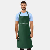 Einfaches personalisiertes Namensmonogramm | Elega Schürze (Getragen)