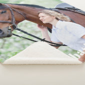 Einfaches Personalisiertes Pet Horse Foto Sherpadecke (3/4)