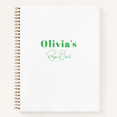 Einfaches Personalisiertes Rezept Buch (Vorderseite)