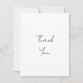 Einfaches Personalisiertes Skript White Vielen Dan Dankeskarte (Vorderseite)