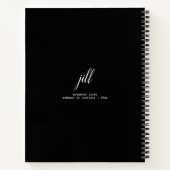 Einfaches Personalisiertes SpiralNotebook mit eleg Notizblock (Rückseite)