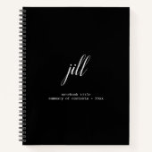 Einfaches Personalisiertes SpiralNotebook mit eleg Notizblock (Vorderseite)