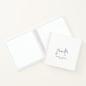 Einfaches Personalisiertes Thumbnail Sketchbook No Notizblock (Innenseite)