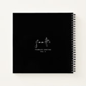 Einfaches Personalisiertes Thumbnail Sketchbook No Notizblock (Rückseite)