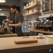 Einfaches Personalisiertes Unternehmen Verlasst ei Acrylschild