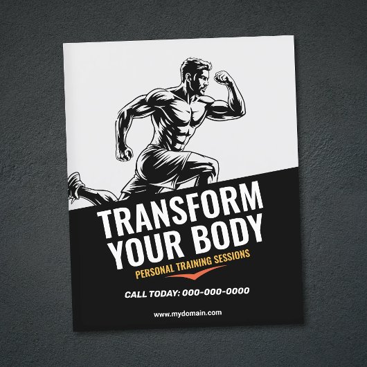Einfaches persönliches Training Flyer