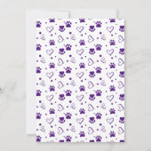 Einfaches Pet Sitter Custom Doppy Foto Vielen Dank Karte (Rückseite)