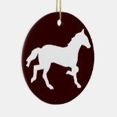 einfaches Pferd Keramik Ornament (Rechts)